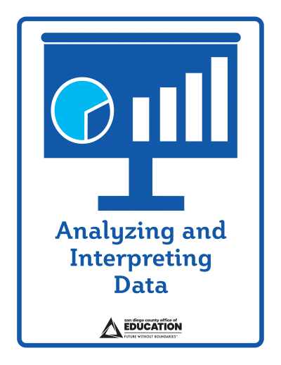 An icon with graphs representing Analyzing and Interpreting Data