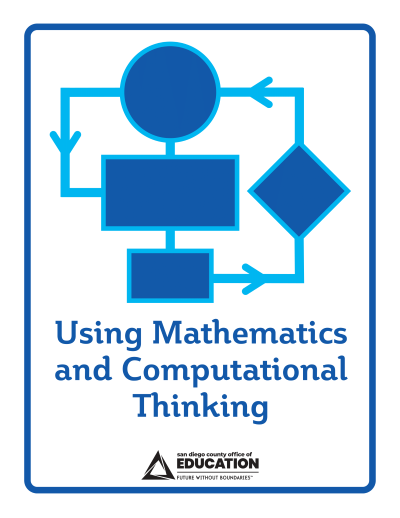 An icon of a flow chart representing Using Mathematics and Computational Thinking